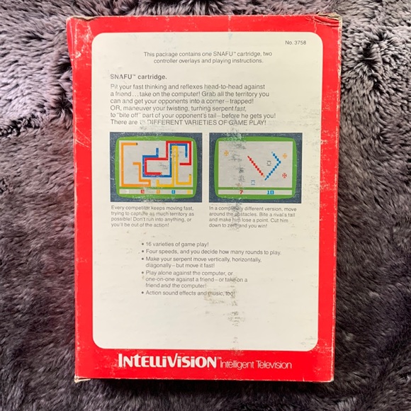 SNAFU Intellivision CIB - Complete with Box, Manual, & Overlays 1981 - Picture 3 of 3
